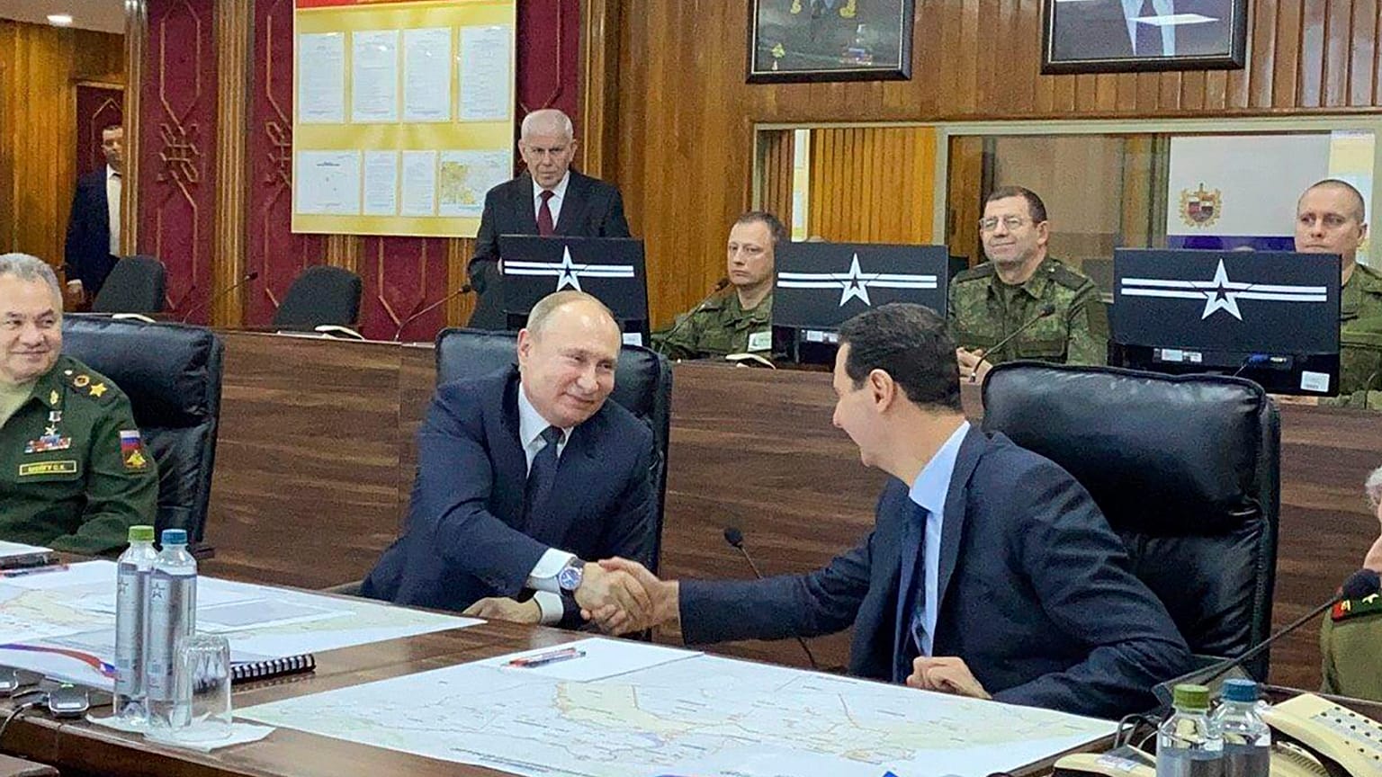 This image released by the Syrian Presidency 
