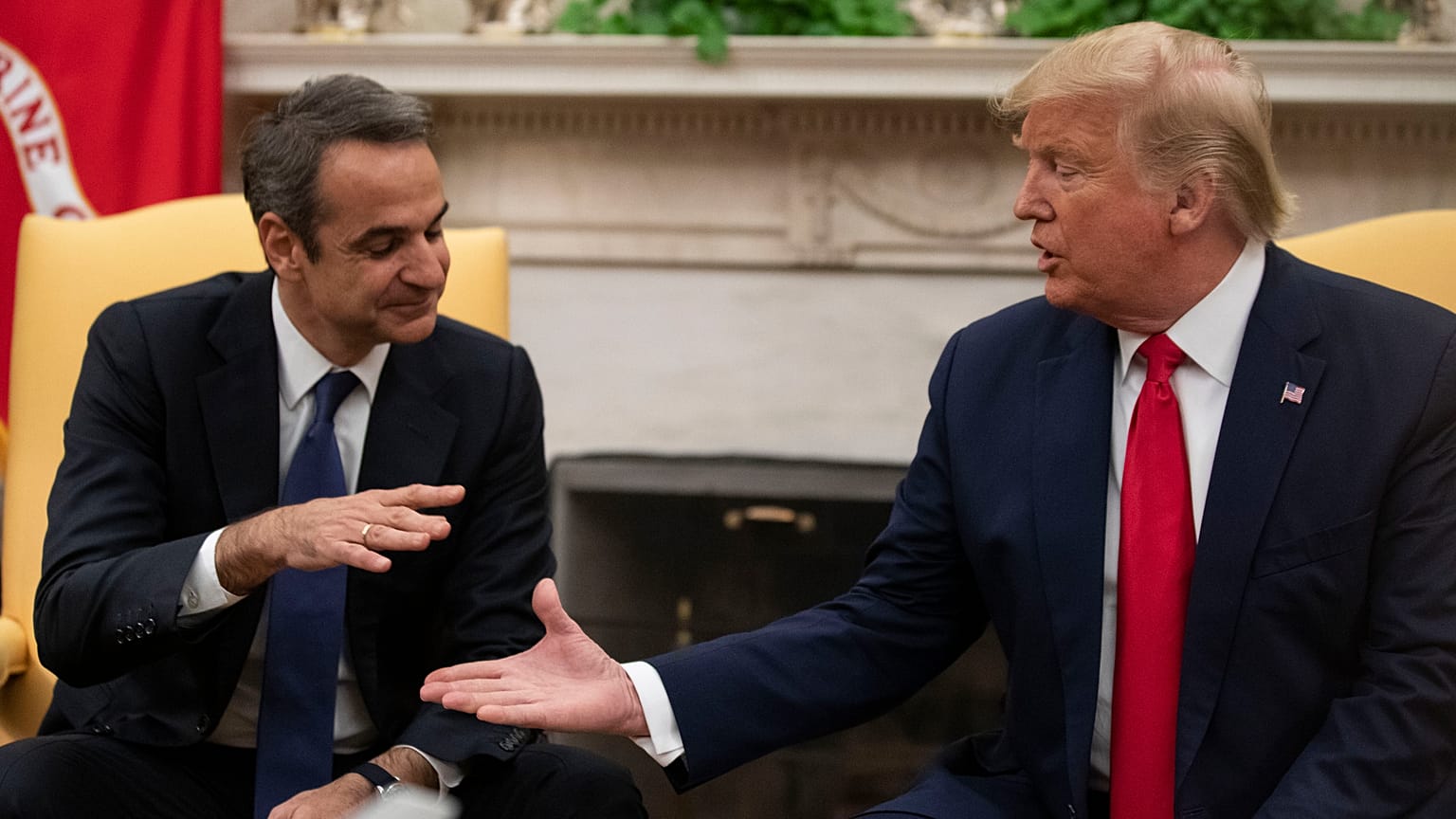 Μητσοτάκης σε Τραμπ: Αποσταθεροποιητική η συμφωνία Τουρκίας-Λιβύης