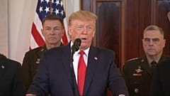 Trump said Iranian "mayhem" would "!not be tolerated any longer"