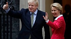 Boris Johnson showed Ursula von der Leyen around 10 Downing Street