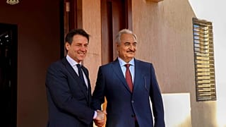 Halife Hafter ve İtalya Başbakanı Giuseppe Conte (arşiv)