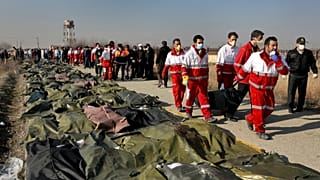 İran'da düşen Ukrayna Havayollarına ait uçakta hayatını kaybedenlerin cesetleri