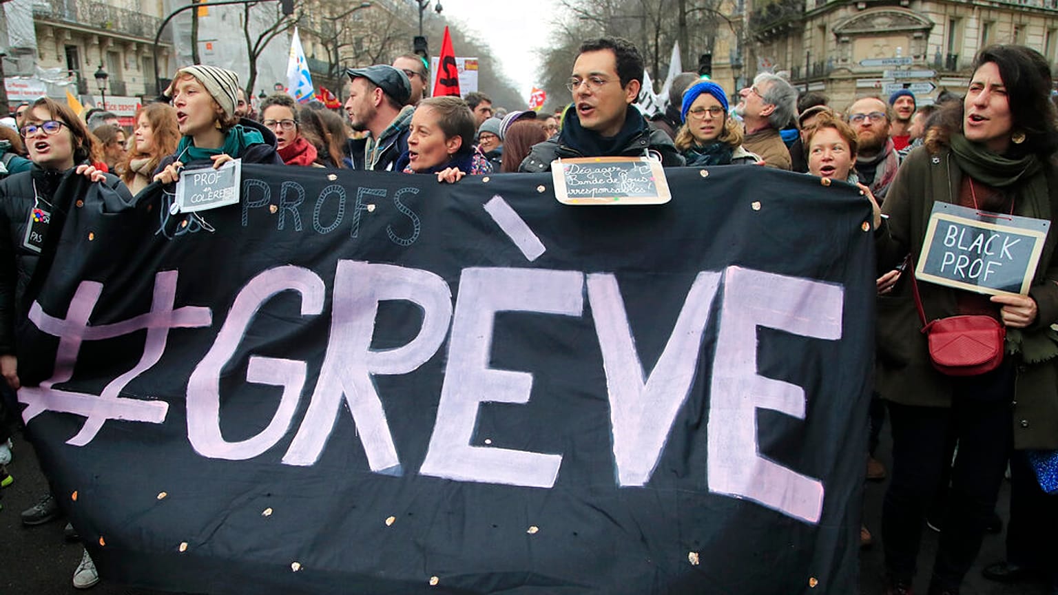 Primera movilización del año en Francia contra la reforma de las pensiones