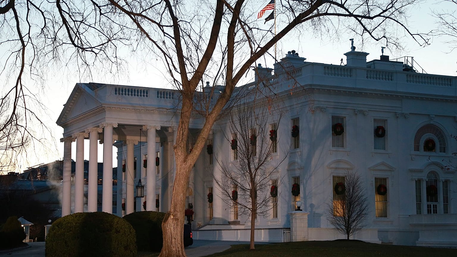 The White House in the early morning of Wednesday, Dec. 18, 2019 in Washington
