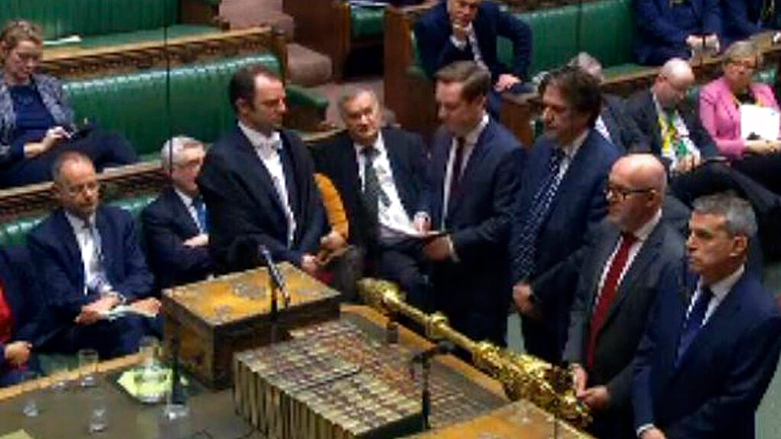Sesión en la Cámara de los Comunes, en el Parlamento Británico 