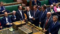Sesión en la Cámara de los Comunes, en el Parlamento Británico 