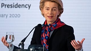 Ursula von der Leyen was speaking in Zagreb, Croatia