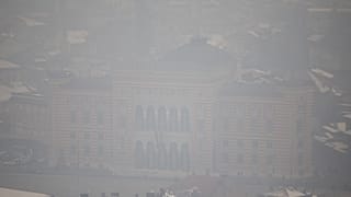 Bosna Hersek'in başkenti Saraybosna'da hava kirliliği 