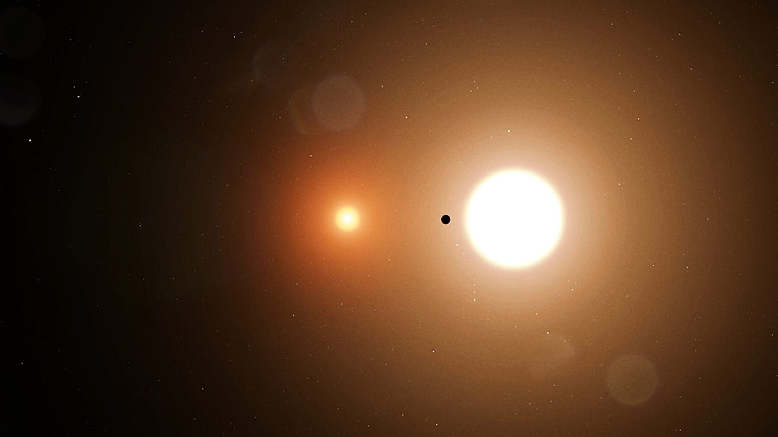 Planet mit zwei Sonnen