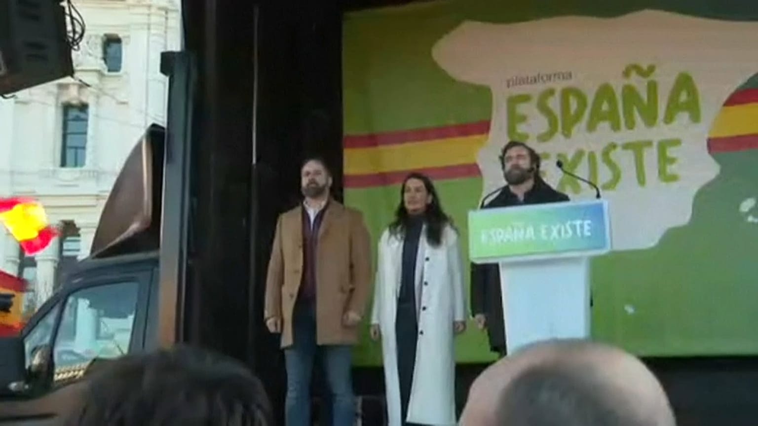 'España existe' y Vox marchan contra el Gobierno de coalición