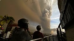The Taal volcano in the Philippines erupted on Sunday,. 