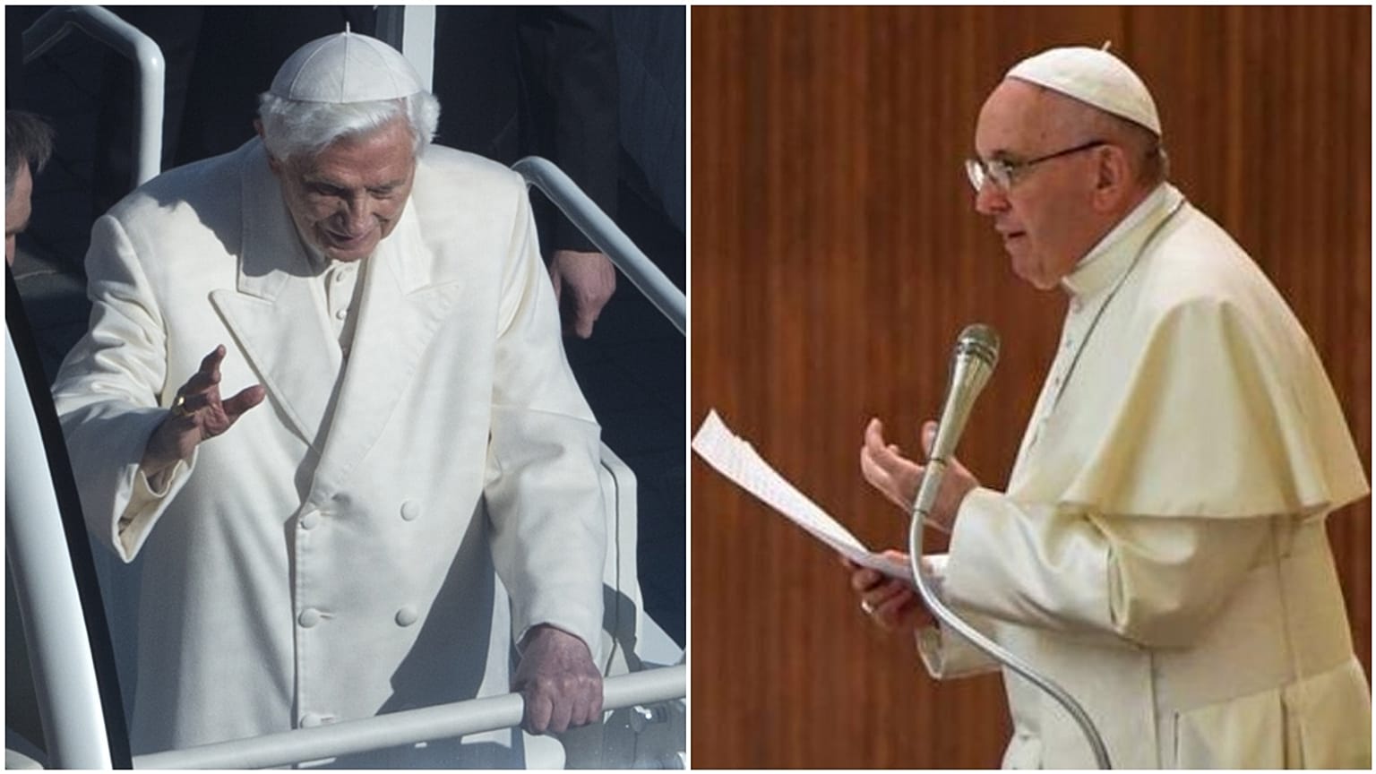 Papa 16. Benedikt ve Papa Francis