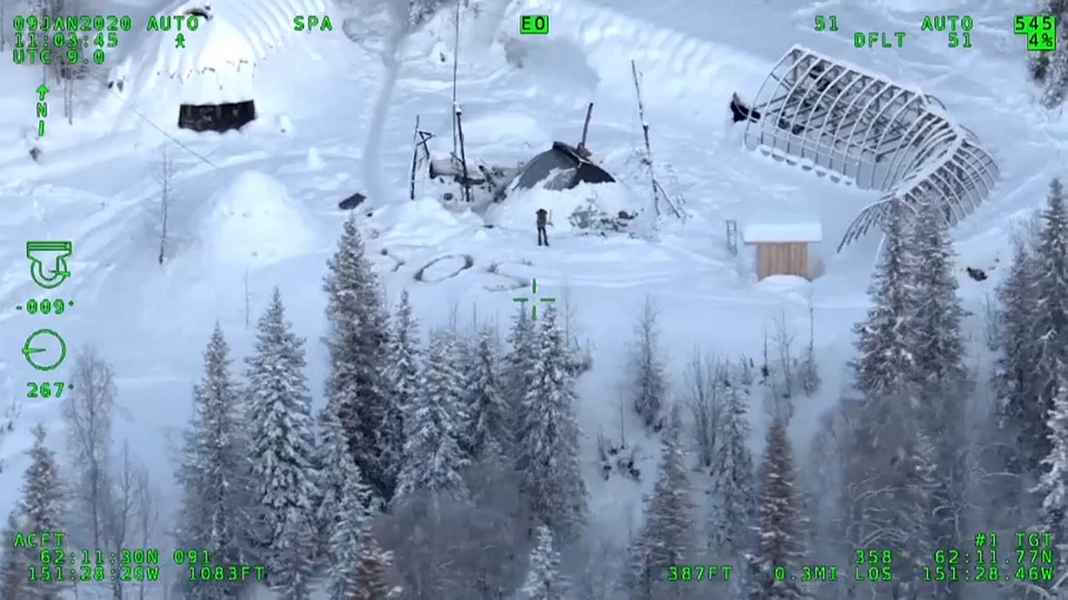 SOS im Schnee von Alaska: Hubschrauber rettet Mann nach 23 Tagen