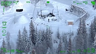 SOS im Schnee von Alaska: Hubschrauber rettet Mann nach 23 Tagen