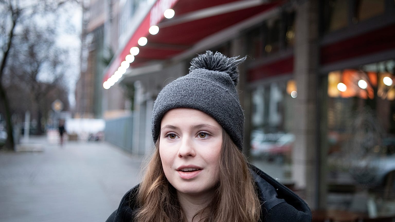 Luisa Neubauer, Fridays for Future activist, after meeting CEO of Siemens Joe Kaeser on Friday, January 10.