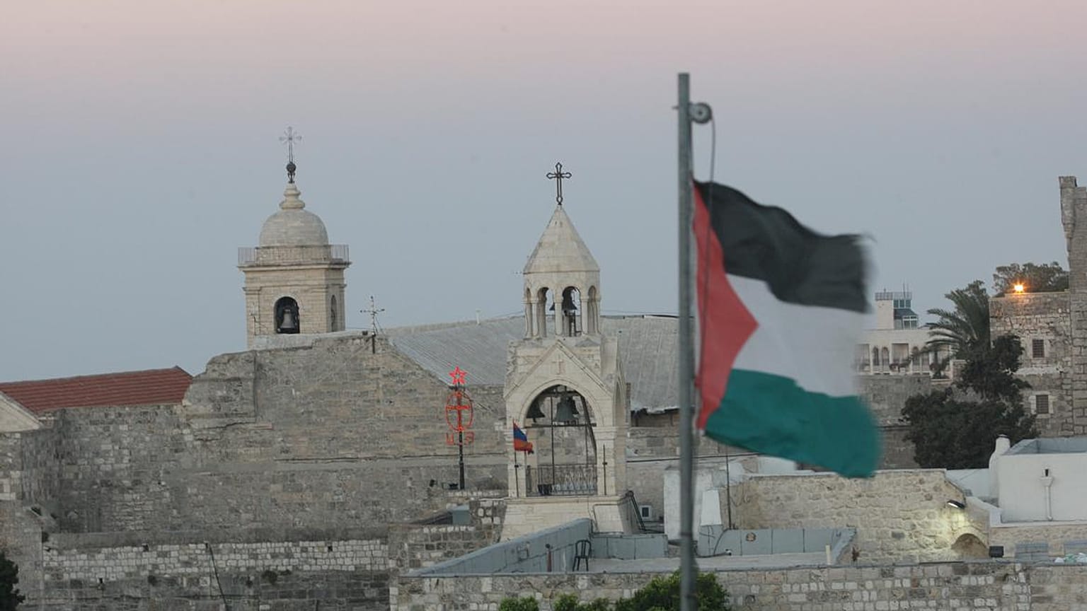 İşgal altındaki Batı Şeria'nın Beytüllahim kentinde yer alan Doğuş Kilisesi (Nativity Church) 