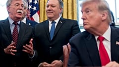 John Bolton, accompanied by Secretary of State Mike Pompeo, and President Donald Trump