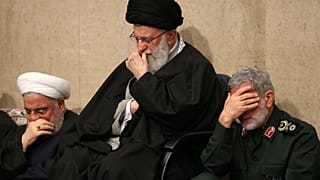 İran lideri Ali Hamaney, Tuğgeneral İsmail Kaani ve İran Cumhurbaşkanı Hasan Ruhani