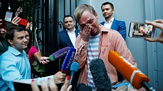Иван Голунов на свободе