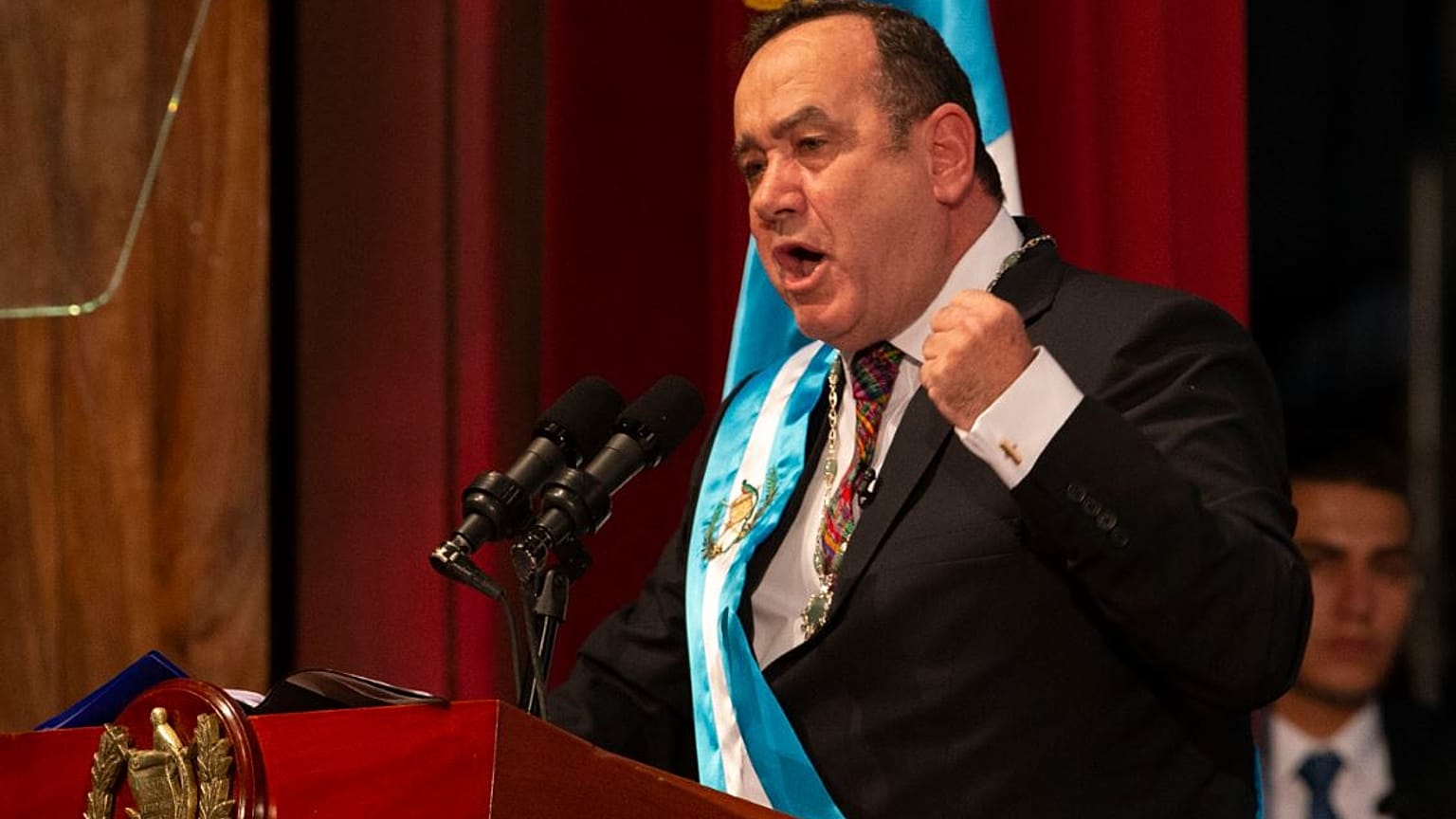 El presidente de Guatemala, Alejandro Giammattei