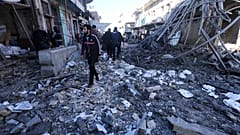 صورة ارشيفية لغارة سابقة على إدلب