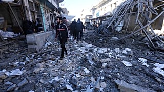 صورة ارشيفية لغارة سابقة على إدلب