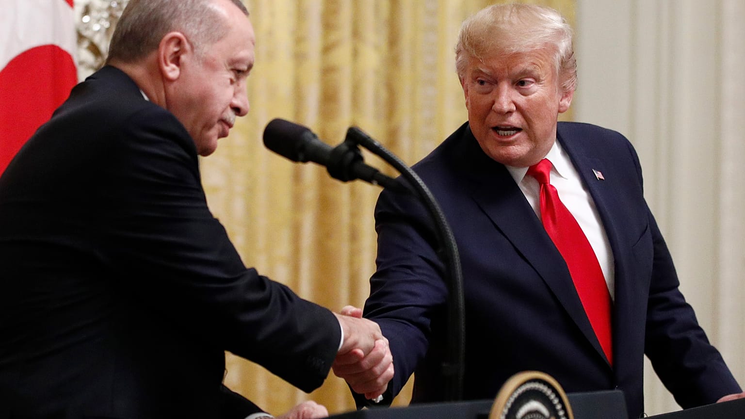 إردوغان وترامب خلال لقاء في 2019
