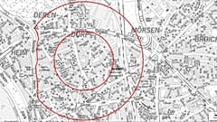In Derendorf wurde eine tonnenschwere englische Weltkriegsbombe gefunden, die entschärft werden soll.