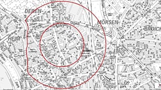 In Derendorf wurde eine tonnenschwere englische Weltkriegsbombe gefunden, die entschärft werden soll.