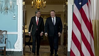 دیدار وزیر خارجه پاکستان با پمپئو