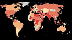 Global Terrorism index 2019 map