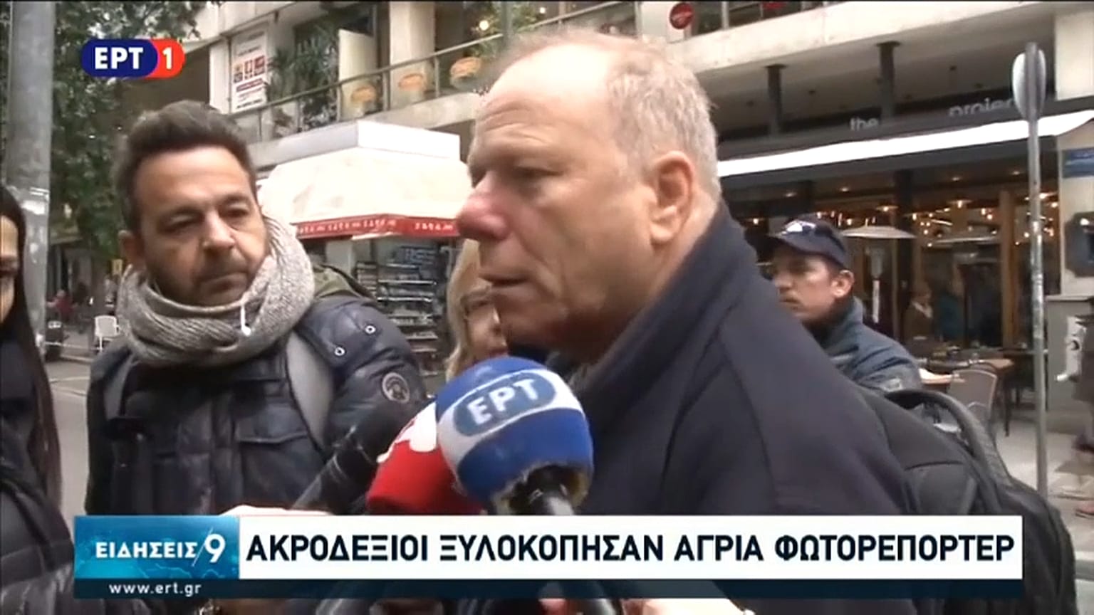 verletzter Journalist im Interview