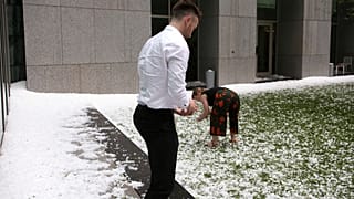 Unwetter in Australien - Hagelschauer und Sandstürme