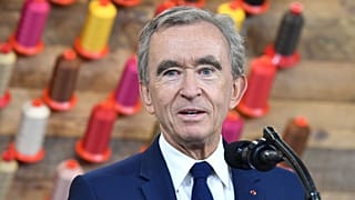 Bernard Arnault, le patron de LVMH, lors de l’inauguration d'une usine Louis Vuitton à Alvarado (Texas), aux Etats-Unis, le 17 octobre 2019.