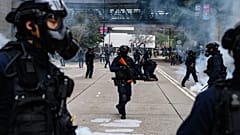 Another weekend of unrest as violent scuffles break out in Hong Kong 