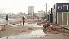La costa de Jávea, en Valencia, tras el paso de la borrasca Gloria 