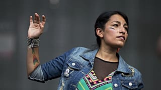 Ana Tijoux bei einem Auftritt