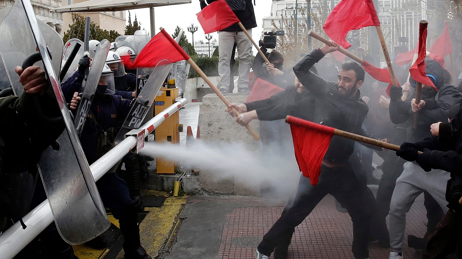 Ένταση στο τέλος του εκπαιδευτικού συλλαλητηρίου στην Αθήνα