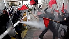 Ένταση στο τέλος του εκπαιδευτικού συλλαλητηρίου στην Αθήνα