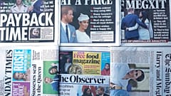 The front pages of London’s Sunday newspapers are displayed in London, Sunday, Jan. 19, 2020.(AP Photo/Frank Augstein)