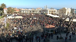 Χίος: Μαζική κινητοποίηση κατά του σχεδιασμού για το μεταναστευτικό