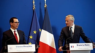 Fransa Maliye ve Ekonomi Bakanı Bruno Le Maire ve ABD’li mevkidaşı Steven Mnuchin
