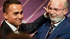 Luigi die Maio (l.) mit Interimsparteichef Vito Crimi (r.)