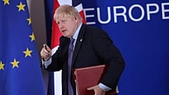 British Prime Minister Boris Johnson at an EU summit in Brussels, Oct. 17, 2019.
