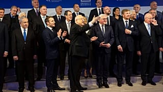 Yaklaşık 40 devlet ve hükümet başkanı Kudüs'e gelerek Auschwitz'in kurtuluşunun 75. yıl dönümü anma törenine katıldı