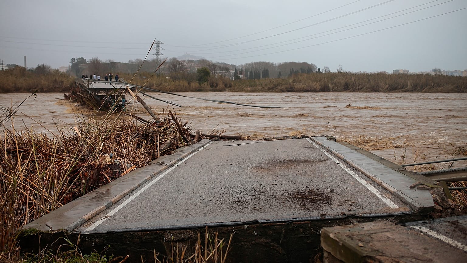 Les ravages de la tempête Gloria en Espagne