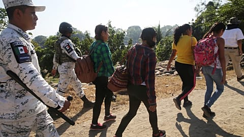 Ziel USA: Hunderte Migranten erreichen Mexiko