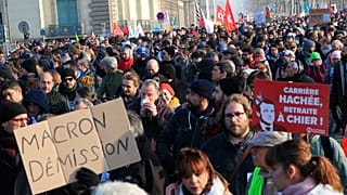 Fresh strikes and protests as Macron pushes ahead with pension reforms