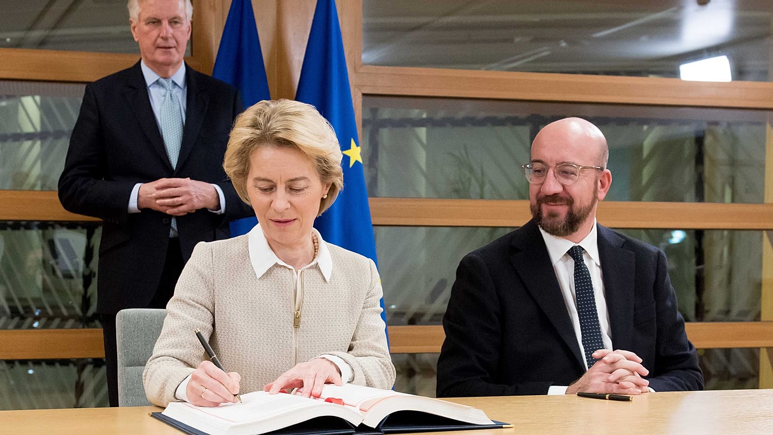Ursula von der Leyen, Charles Michel, Michel Barnier