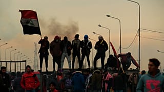 Irak'ın başkenti Bağdat'ta 22 Ocak'ta düzenlenen ABD karşıtı gösteriden